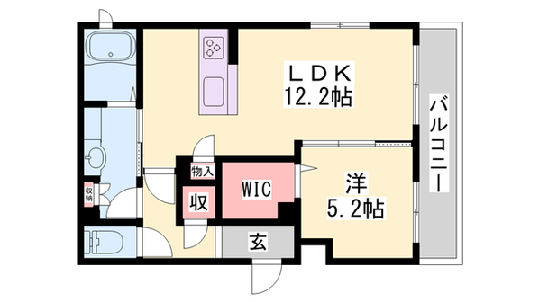 大久保駅 徒歩5分 1階の物件間取画像